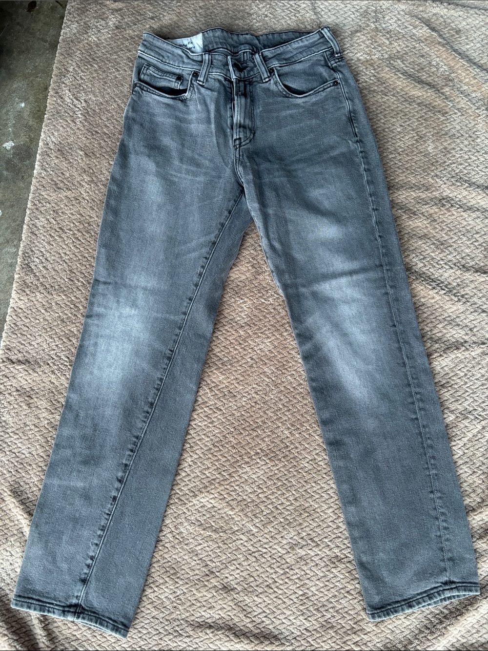 H&M Men's Slim Straight Gray Washed Jeans